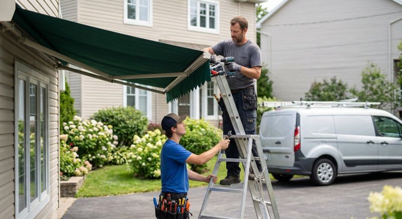 Canvas Awning Installation in Sonoma County, CA