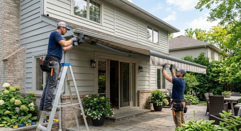 Custom Awning Installation in Marin County, CA