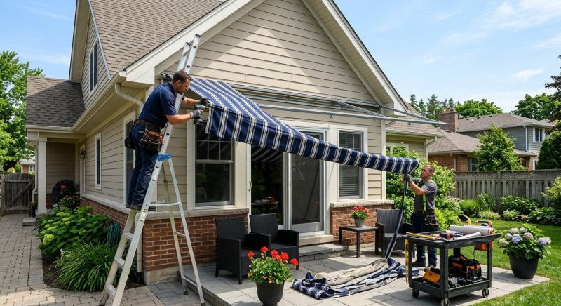 Fabric Awning Installation in Santa Rosa, CA