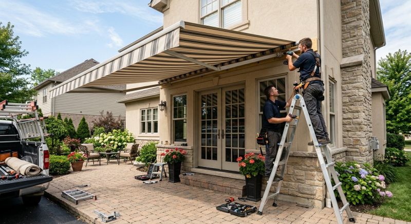 Canvas Awning Installation in Sonoma County, CA