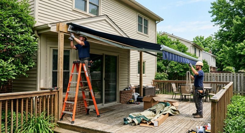 Deck Awning Installation in Marin County, CA