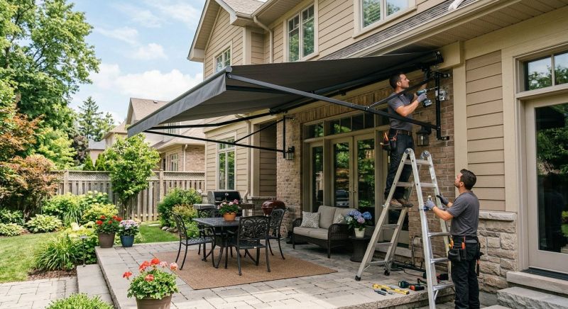 Deck Awning Installation in Marin County, CA