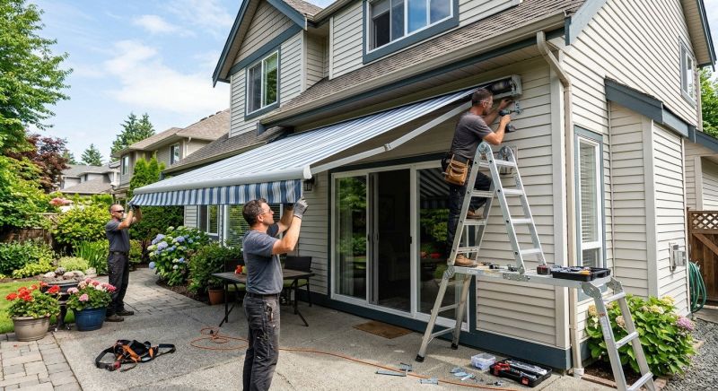 Entrance Awning Installation in Santa Rosa, CA
