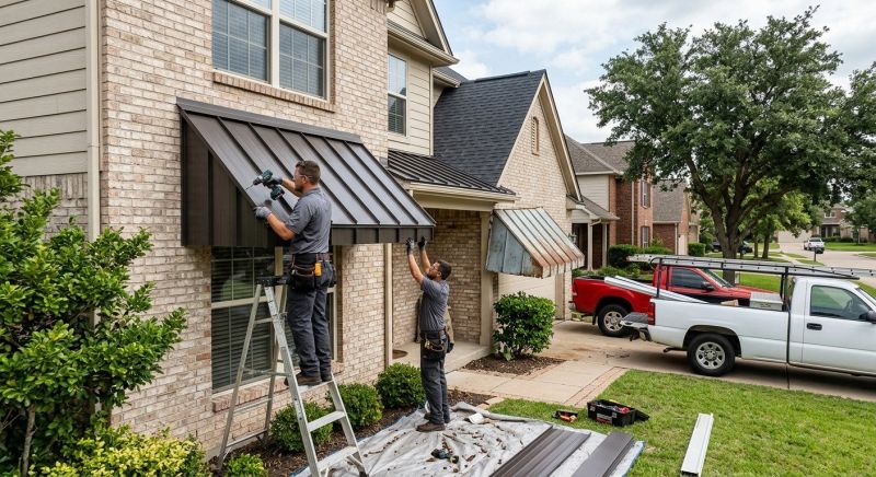Metal Awning Installation in Sonoma County, CA