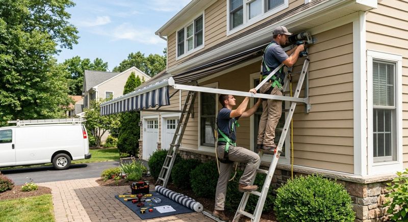 Porch Awning Installation in Marin County, CA