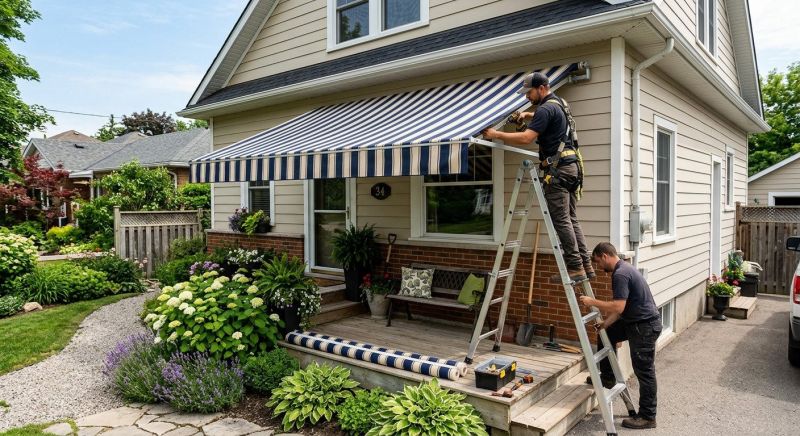 Porch Awning Installation in Sonoma County, CA