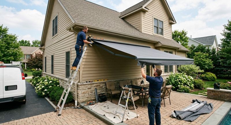 Porch Awning Installation in Santa Rosa, CA
