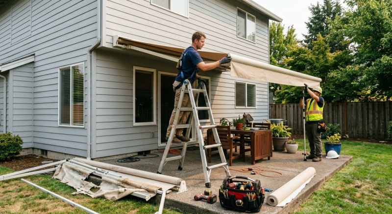 Retractable Awning Installation in Sonoma County, CA