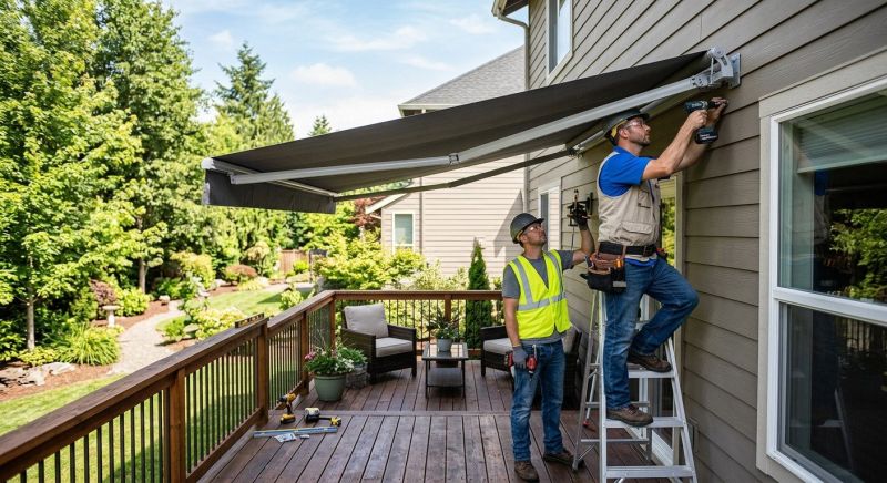 Retractable Awning Installation in Santa Rosa, CA
